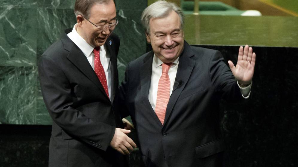 Investidura de António Guterres como nuevo secretario general de Naciones Unidas