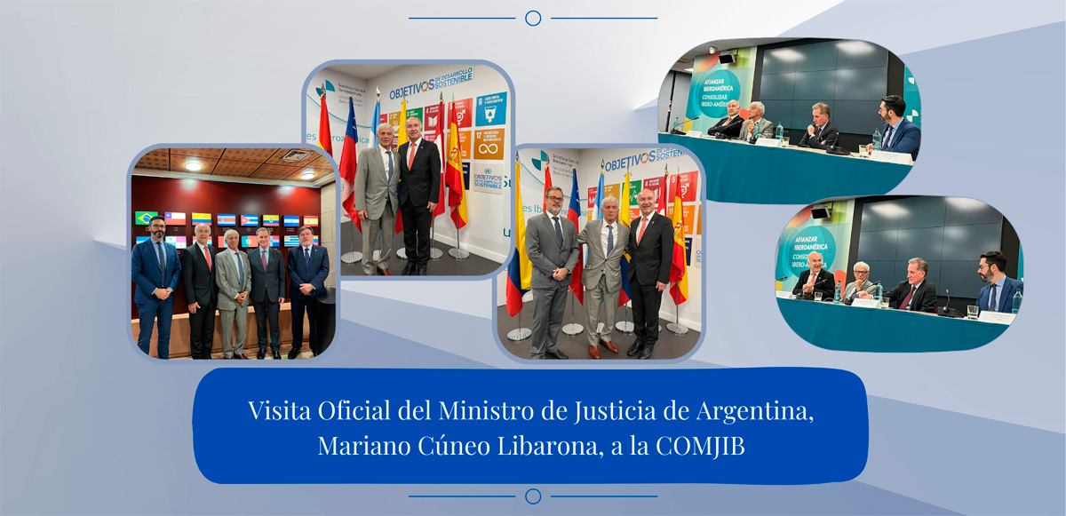 Visita oficial del Ministro de Justicia de Argentina, Mariano Cúneo Libarona, a la COMJIB.