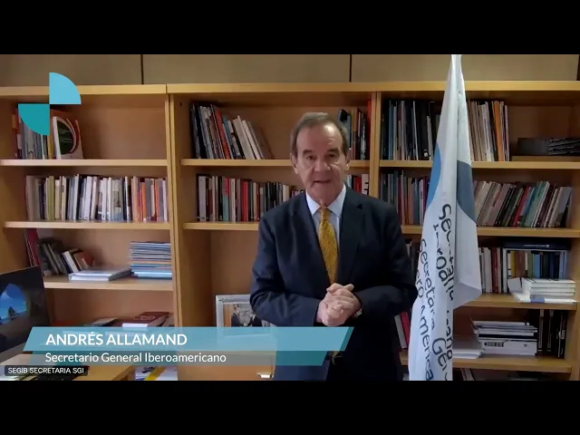 Inauguración de la XXII Asamblea Plenaria de la COMJIB. SGI Andrés Allamand. SEGIB