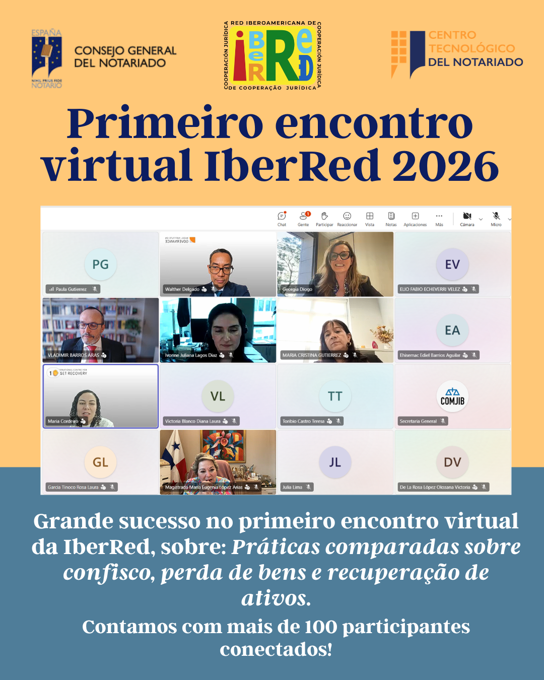 A IberRed reúne especialistas internacionais para analisar as práticas de apreensão e recuperação de ativos.