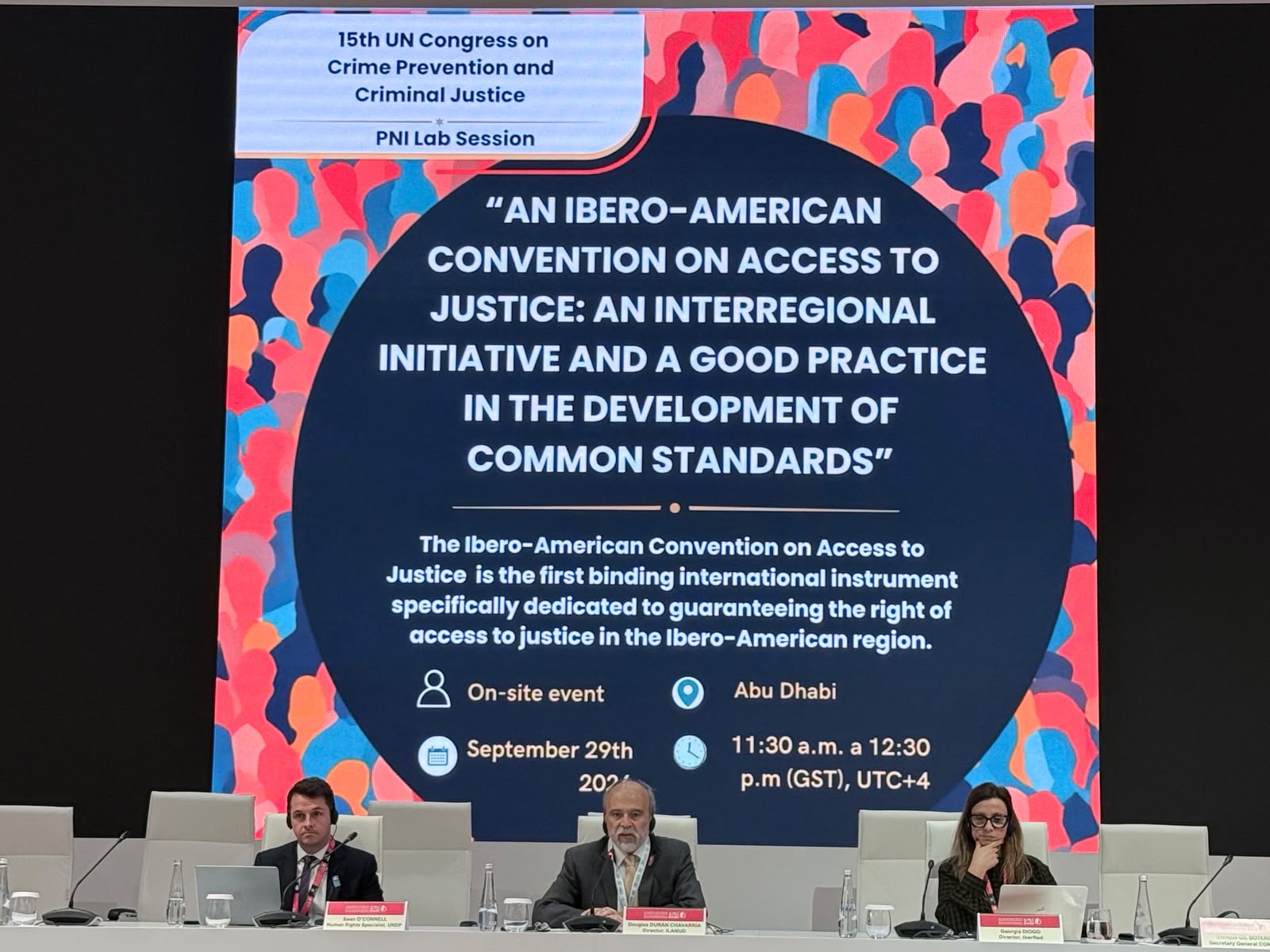 Convención Iberoamericana de Acceso a la Justicia en el 15.º Congreso de la ONU.